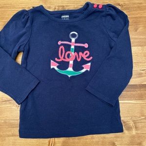 Gymboree Stripes and Anchor Top size 18-24 month